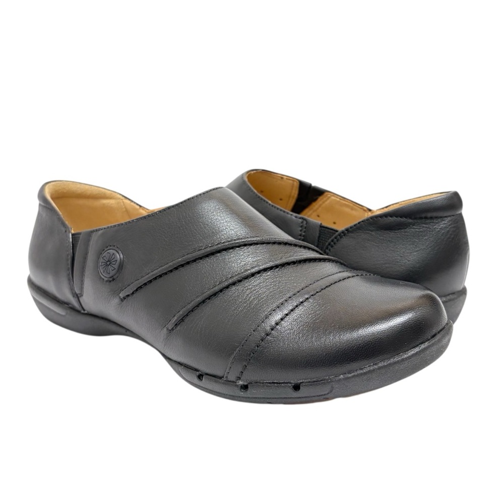 Clark’s Artisan unstructured Hila black slip on shoes 6.5 new